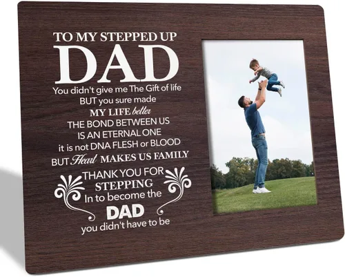 Vista 13 de Regalos para papá: placa de marco de fotos, feliz día del padre, divertido marco de fotos, regalo ideal para papá de hija o hijo