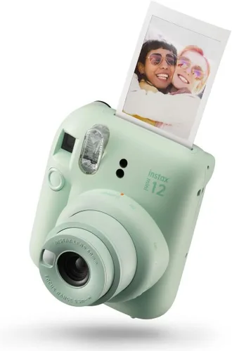 Vista 2 de Fujifilm instax Mini 12 - Cámara instantánea con paquete de 20 películas de disparo, color verde menta