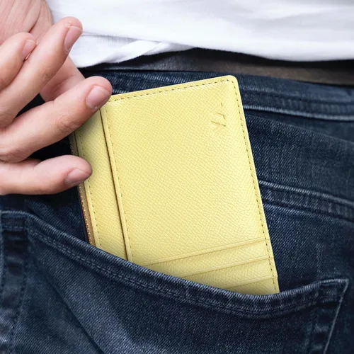 Vista 5 de Valentoria Cartera delgada con bloqueo RFID, titular de tarjetas, monedero de bolsillo pequeño, llavero, cremallera, monedero mini para efectivo