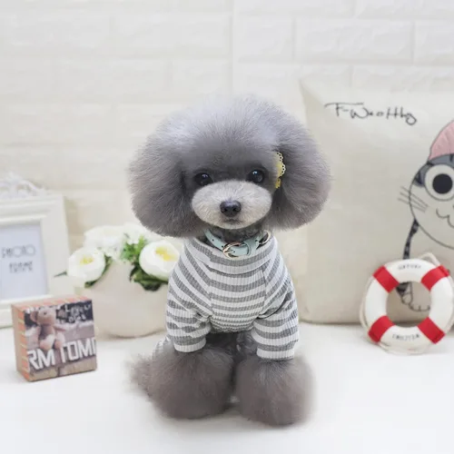 Vista 3 de Ropa de perro de EastCities para perros pequeños y cachorros (conjunto de pijama), s, gris