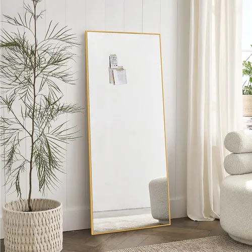 Vista 53 de NicBex Espejo de pared, espejo de aleación de aluminio de 36 x 24 pulgadas, espejo de pared para dormitorio, baño (horizontal/vertical), sala