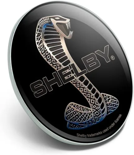 Vista 2 de Shelby Cobra Logo Metal 1.1" Tie Tack Hat Solapa Pin Pinback, Multi colorido