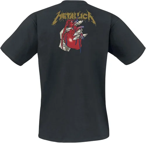 Vista 2 de Metallica Heart Explosive - Camiseta negra para hombre