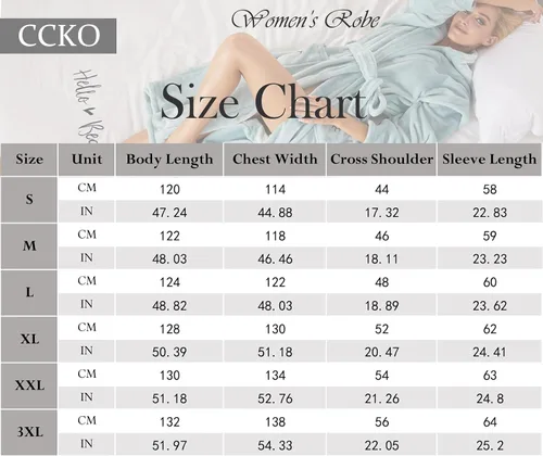 Vista 5 de ccko Batas de felpa para mujer, suaves, ligeras, cálidas, con capucha, estilo spa