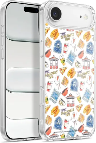 Vista 128 de Head Case Designs Gilmore - Funda negra a prueba de golpes con diseño de dibujos animados para niñas con licencia