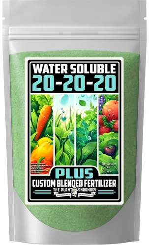Vista 46 de Fertilizante de Grado Comercial 20-20-20 Plus 1 Libra Fertilizante Soluble en Agua para Plantas Fórmula Equilibrada con Micronutrientes