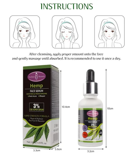 Vista 9 de AICHUN BEAUTY Suero facial calma hidratante Anti-acné reparación Cuidado de la piel facial 1.0 fl oz