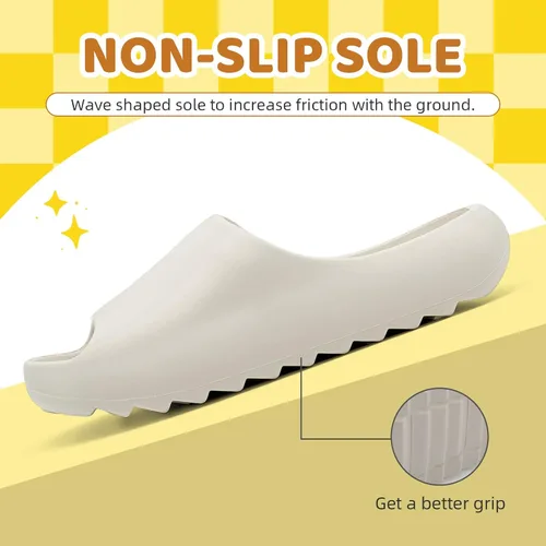 Vista 3 de Sandalias acolchadas para mujeres, hombres y niños, cómodas, antideslizantes, suaves, impermeables, para baño, ducha, sandalias acolchadas de suela