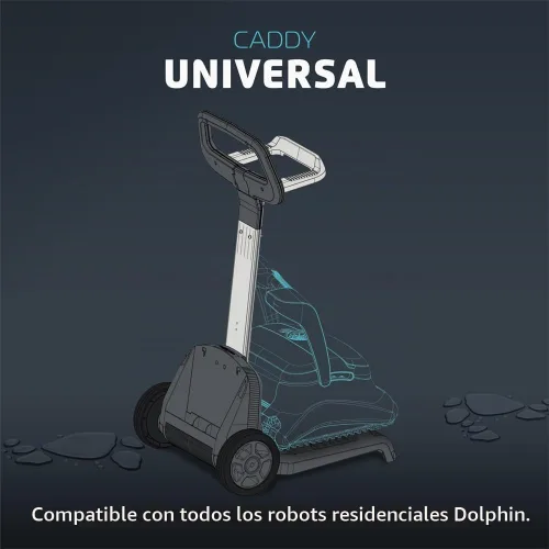 Vista 2 de Limpiafondos eléctricos Dolphin, bandeja para transportar