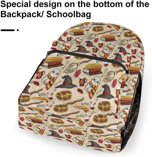 Vista 6 de Megaland Mochila Harry para la escuela, niños y niñas, mochila para mujeres y hombres, regalos de trabajo, H-A.