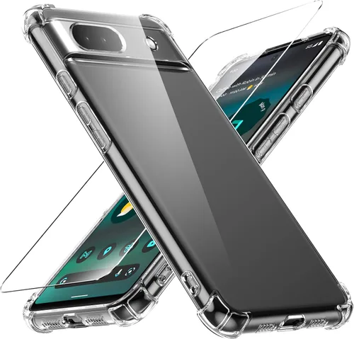 Vista 9 de Funda para teléfono Google Pixel 3, con 1 protector de pantalla, TPU a prueba de golpes de silicona a prueba de golpes para Google Pixel 3
