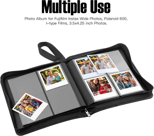 Vista 3 de Álbum de fotos con 256 bolsillos para cámara Fujifilm Instax Wide 300, para álbum de fotos Polaroid 600, álbums para Polaroid Now+ Now OneStep2