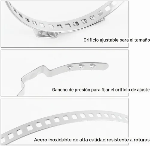 Vista 3 de Kit de 10 abrazaderas de arranque CV, herramienta de abrazadera de arranque de eje CV de acero inoxidable, herramienta de bandas de arranque CV