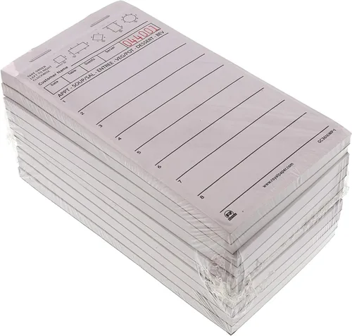 Vista 2 de ROYAL Papel blanco para bloc de servidor, 1 parte reservada con 8 líneas, caja de 50 libros