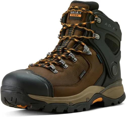 Vista 7 de Ariat Endeavor - Botas de trabajo impermeables con punta de carbono para hombre de 6 pulgadas