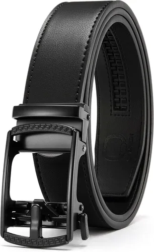 Vista 14 de CHAOREN Cinturón para hombre de cuero con trinquete - Ajuste personalizable, estilo sin esfuerzo (35 mm)
