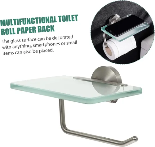 Vista 8 de Soporte resistente de papel higiénico de moda y práctico para el hogar Dec