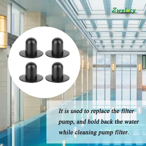 Vista 7 de Paquete de 4 tapones de repuesto para pared de piscina – Tapones para agujeros de filtro de bomba de piscina para piscinas Bestway e Intex sobre