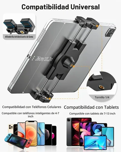 Vista 7 de Soporte resistente de la tableta del coche de la succión para el parabrisas