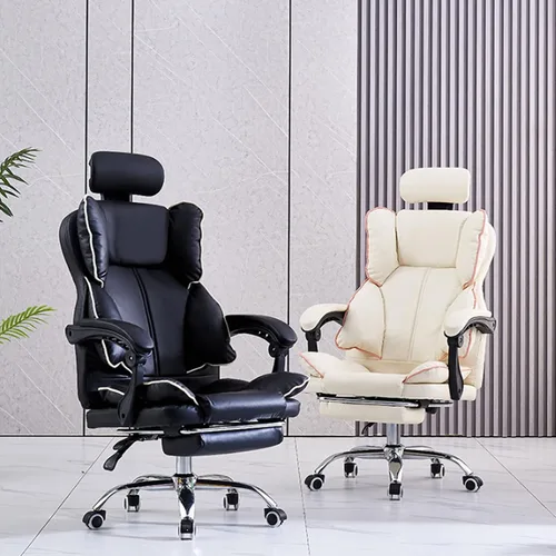 Vista 7 de Silla de oficina, silla de escritorio, silla de computadora, silla de computadora rosa, silla de oficina ergonómica, silla de oficina de cuero