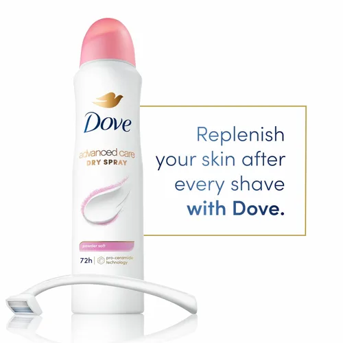 Vista 4 de Dove Advanced Care - Desodorante antitranspirante en polvo, suave, 3.8