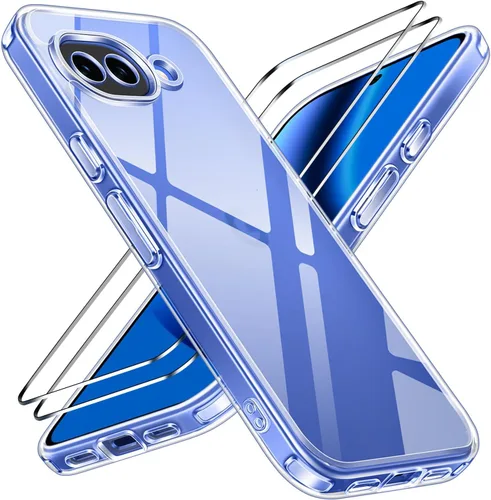 Vista 50 de ivoler Estuche 3 en 1 para iPhone 17 de 6.3" 2025 con 2 protectores de pantalla de vidrio templado [Protección de grado militar], parte trasera