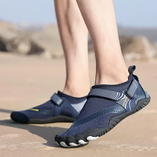 Vista 6 de YING LAN Zapatos de agua para hombres y mujeres, de secado rápido, antideslizantes, para la playa, natación, deportes acuáticos, buceo, vela, kayak