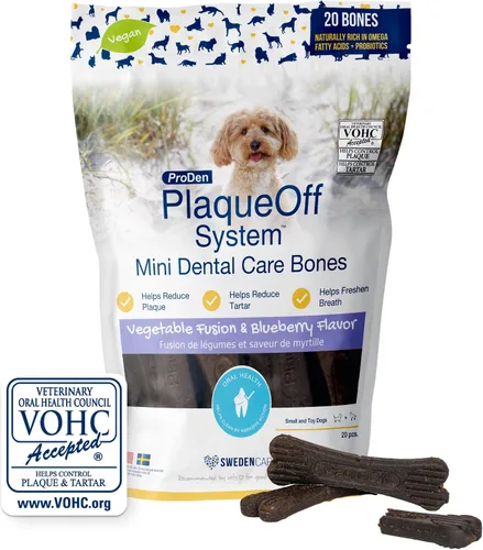 Vista 15 de ProDen - Mini huesos dentales para perros, mantequilla de maní y plátano
