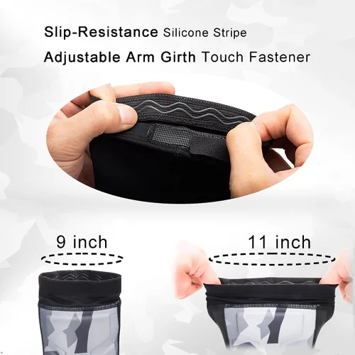 Vista 3 de Protector de brazo de tiro con arco manga acolchada para antebrazo con cierre ajustable, equipo de protección de brazo elástico transpirable