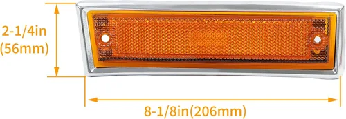 Vista 2 de KUAFU Luz de marcador lateral de guardabarros delantero compatible con Chevy/GMC C/K Series 1981-1991/Suburban/Blazer/Jimmy Reemplazo para GM2551107