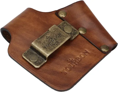 Vista 7 de TOURBON Cinta métrica de cuero para cinturón de cinturón - Vintage Brown