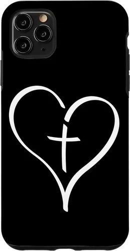 Vista 13 de Blessed Christian Heart Jesus Cross Christian Catholics Cute Case for iPhone 16
