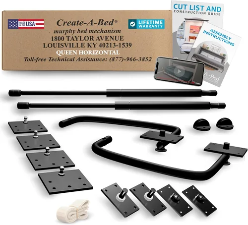 Vista 8 de Create-A-Bed Kit de Cama Murphy Deluxe Tamaño Twin, Horizontal