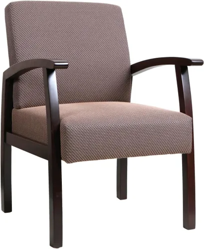 Vista 12 de Lorell Silla de invitados de lujo, color espresso/carbón