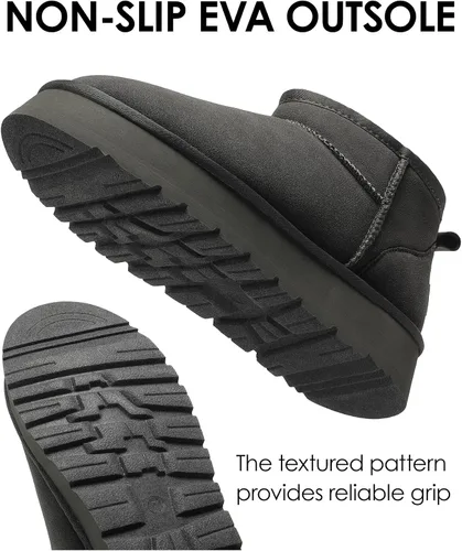 Vista 5 de DREAM PAIRS Botas de nieve para mujer, botas de invierno con plataforma y forro de piel sintética