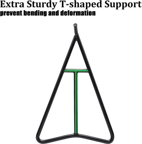 Vista 3 de Eapele Soporte triangular para motocross, estructura de acero sólido, universal para motocross y enduro de 80-500 cc, color negro