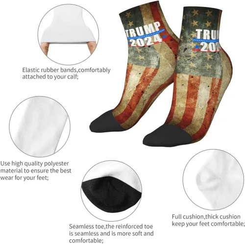 Vista 5 de GDJF Trump 2024 Ankle Socks Winter Low Cut Sports Warm Breathable Comfort Casual Socks For Mens And Womens 11