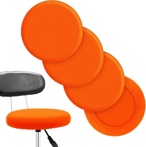 Vista 16 de Tatuo Fundas de asiento de taburete de bar redondas, fundas de cojín lavables, fundas elásticas para sillas de bar para sillas de 14 a 17 pulgadas
