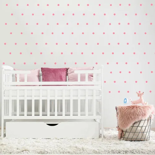 Vista 8 de Calcomanías de pared de puntos coloridos, juego de 9 calcomanías para despegar y pegar para habitaciones de niños, guardería y manualidades
