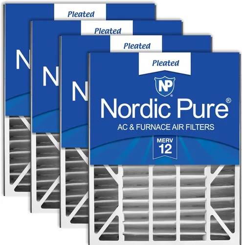 Vista 14 de Nordic Pure 20 x 25 x 5 (tamaño real: 19 3/4 x 24 1/4 x 4 7/8) Filtro de aire Air Bear Merv 8 de repuesto para reducción de olores de carbono puro