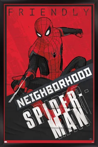 Vista 8 de Trends International Marvel Spider-Man: No Way Home - Póster de pared, 22.4 pulgadas de largo x 14.7 pulgadas, versión enmarcada en madera