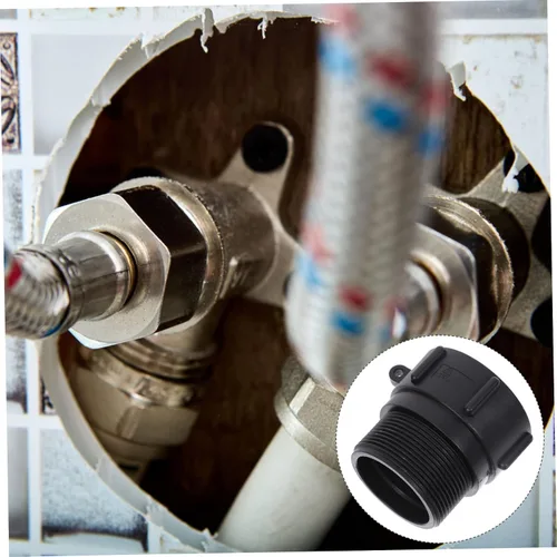 Vista 9 de Adaptador de asas Ibc resistente con junta que se convierte en conector de drenaje de grado alimenticio Npt macho para diseño de contenedores Ibc