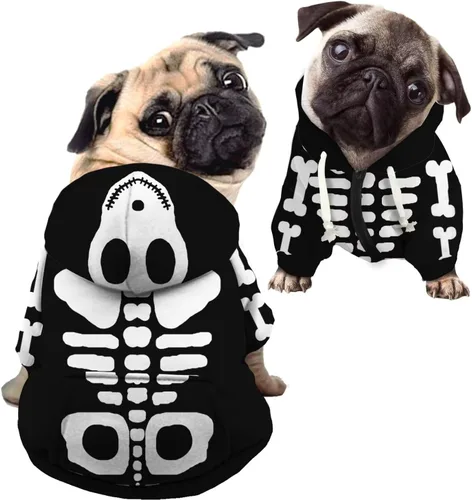 Vista 26 de Howilath Sudaderas con la bandera estadounidense para perros medianos, abrigo de invierno con diseño de pata de cachorro, ropa cálida con capucha