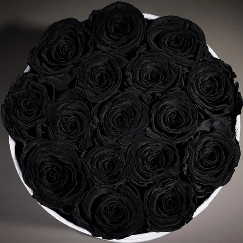 Vista 5 de Prifroti 17 flores en una caja de gamuza de lujo, regalos de cumpleaños para mujeres, flores preservadas, regalo de rosas para el día de la madre