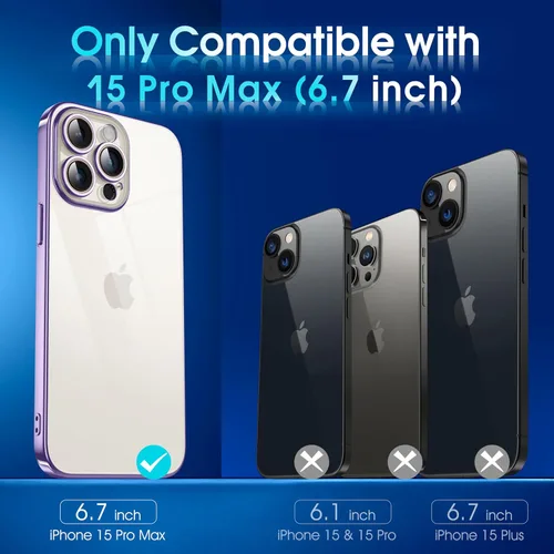 Vista 567 de Supdeal Funda cristalina transparente para iPhone 11, [No se amarillea] [Protección de la cámara] [Probado contra caídas de grado militar] Funda