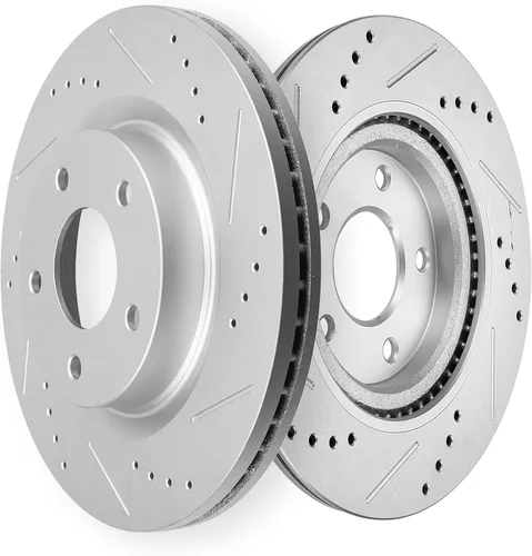 Vista 40 de SCITOO Rotores de freno traseros, 2 kits de frenos para Acura Integra 1990-2001, Honda Civic 1992-1995 1999-2000, para Civic del Sol 1993-1997, CRX