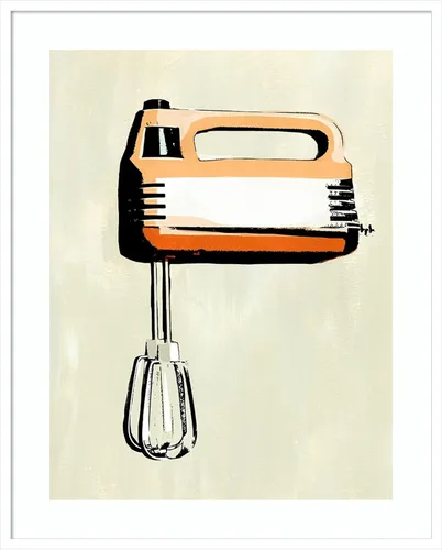 Vista 12 de Amanti Art Lienzo decorativo para pared enmarcado de 21 x 17 pulgadas, aparato de cocina retro III por Annie Warren, arte de pared de cocina