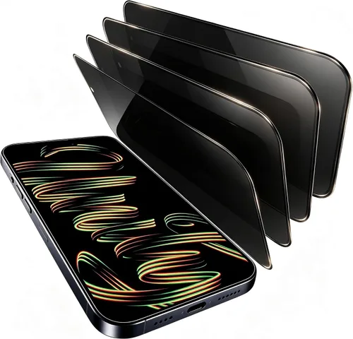 Vista 17 de Protector de pantalla de privacidad para iPhone 14/13/13 Pro para iPhone 14 / 13 / 13 Pro (dorado)