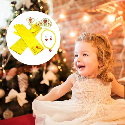 Vista 8 de Orgrimmar Accesorios de vestir de princesa con tiara corona y varita para regalos para niños y niñas