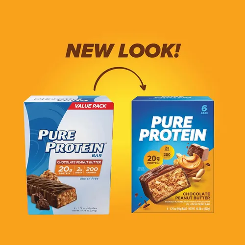 Vista 6 de Pure Protein Batido de proteína de vainilla, 1.06 oz de proteína completa y barras, alto contenido de proteínas, aperitivos nutritivos para apoyar